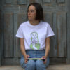 Camiseta GRETA 150 gr unisex algodón blanco - Imagen 6
