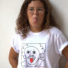 Camiseta EINSTEIN 150 gr unisex algodón blanco - Imagen 4