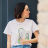 Camiseta GRETA 150 gr unisex algodón blanco - Imagen 4