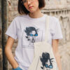 Camiseta BURTON 150 gr unisex algodón blanco - Imagen 4