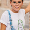 Camiseta GRETA 150 gr unisex algodón blanco - Imagen 3